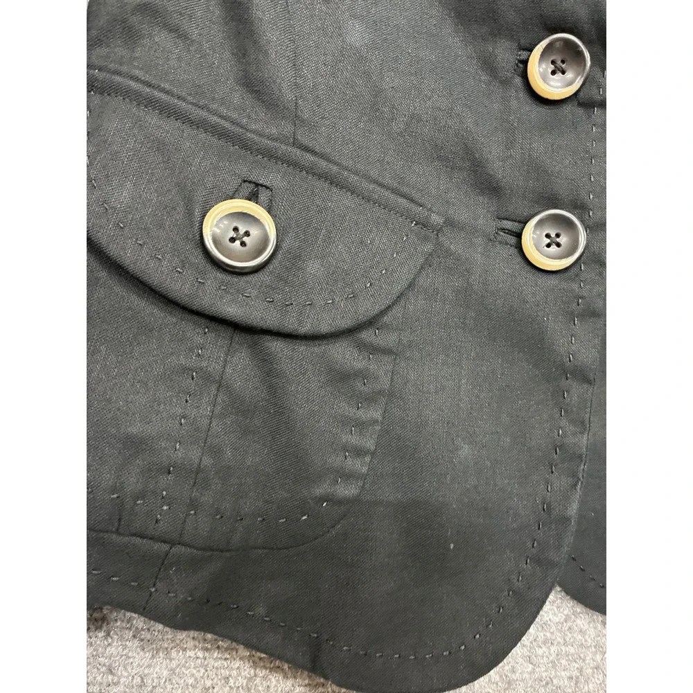 Linen Banana Republic Black Linen Blend Suit Set Blazer 2P Pants 0 Petite
